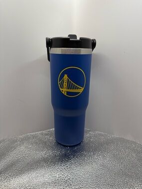NBA Golden State Warriors 30oz Travel Tumbler with Fliptop Straw
